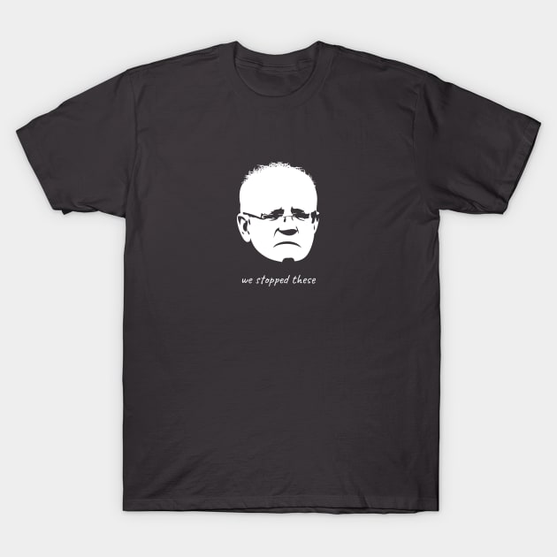 We Stopped These: Scott Morrison T-Shirt by StripTees